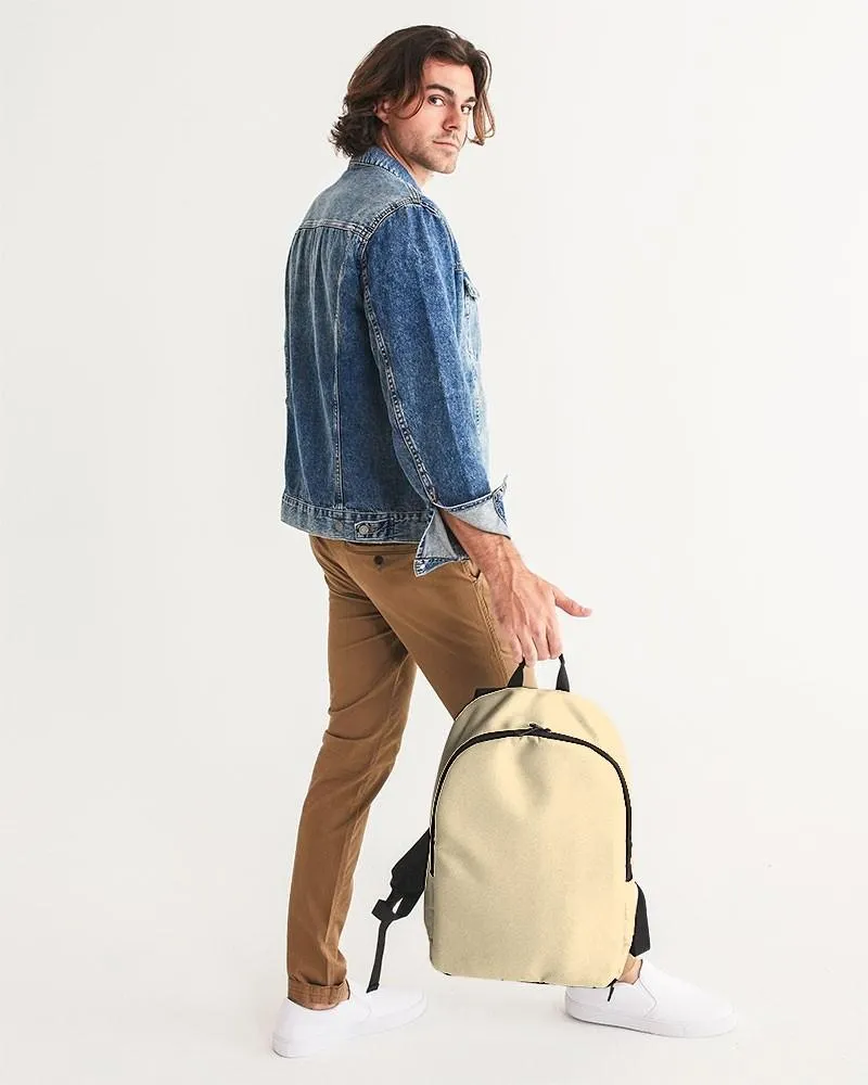 Pale Pastel Orange Yellow Waterproof Backpack | Bright Pale Pastel Orange Yellow | C0M8Y30K0