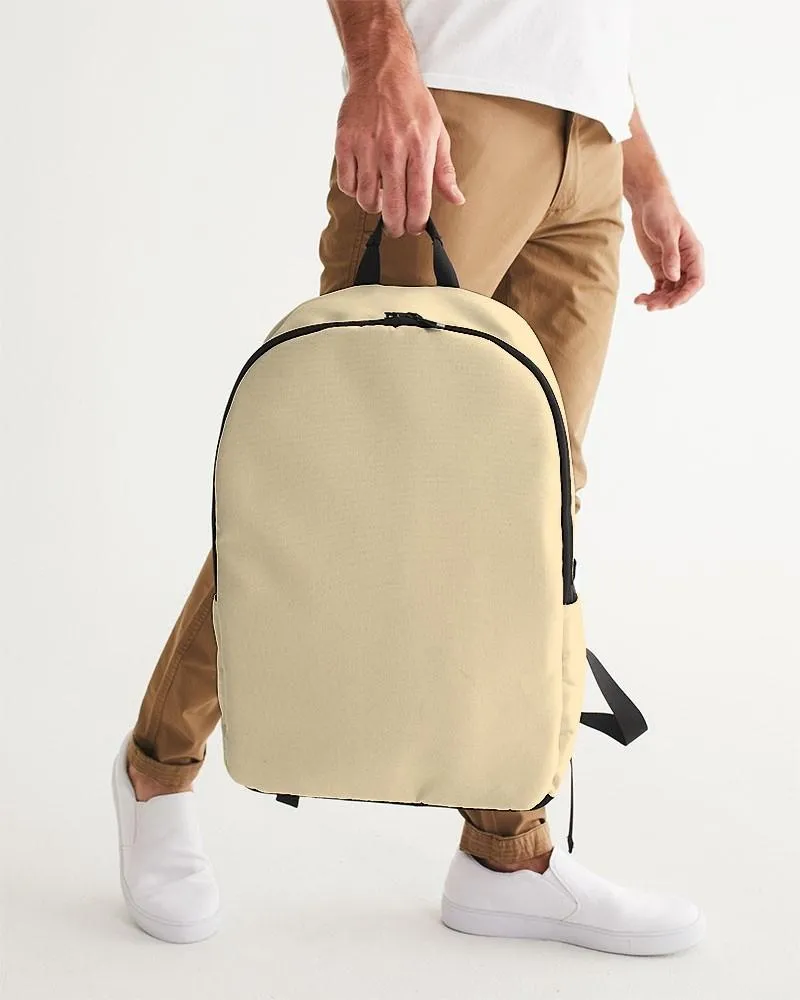Pale Pastel Orange Yellow Waterproof Backpack | Bright Pale Pastel Orange Yellow | C0M8Y30K0