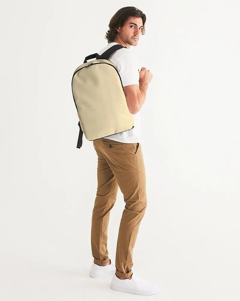Pale Pastel Orange Yellow Waterproof Backpack | Bright Pale Pastel Orange Yellow | C0M8Y30K0