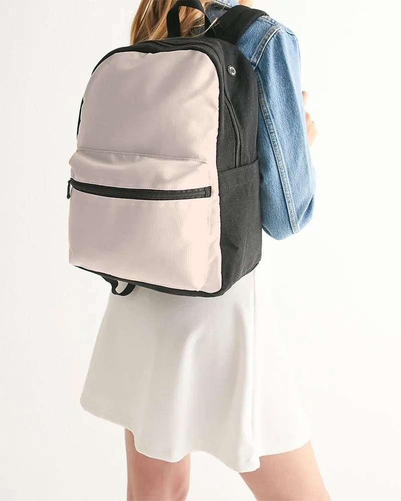 Pale Red Canvas Backpack | Bright Pale Red | C0M10Y10K0