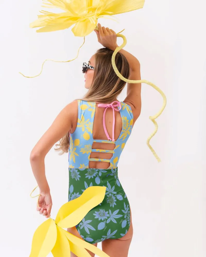 Passionfruit High-Neck One-Piece