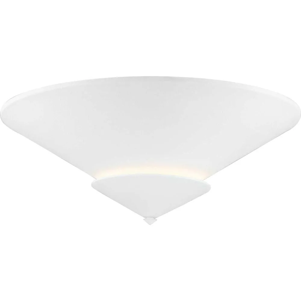 Pinellas Collection 25 in. Four-Light White Plaster Contemporary Flush Mount