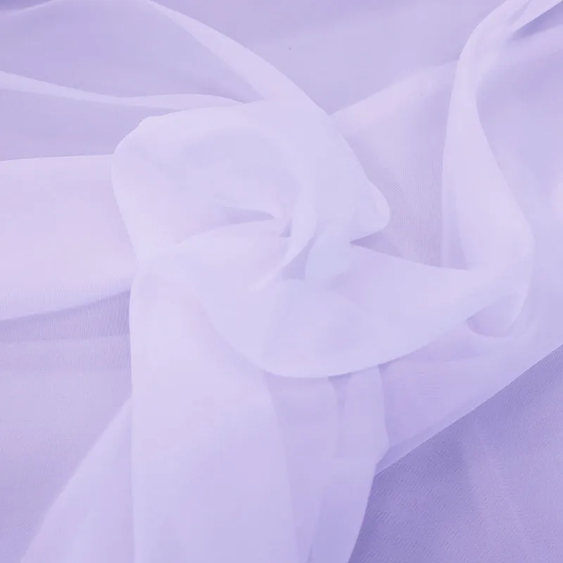 Polyester Voile - Bright White