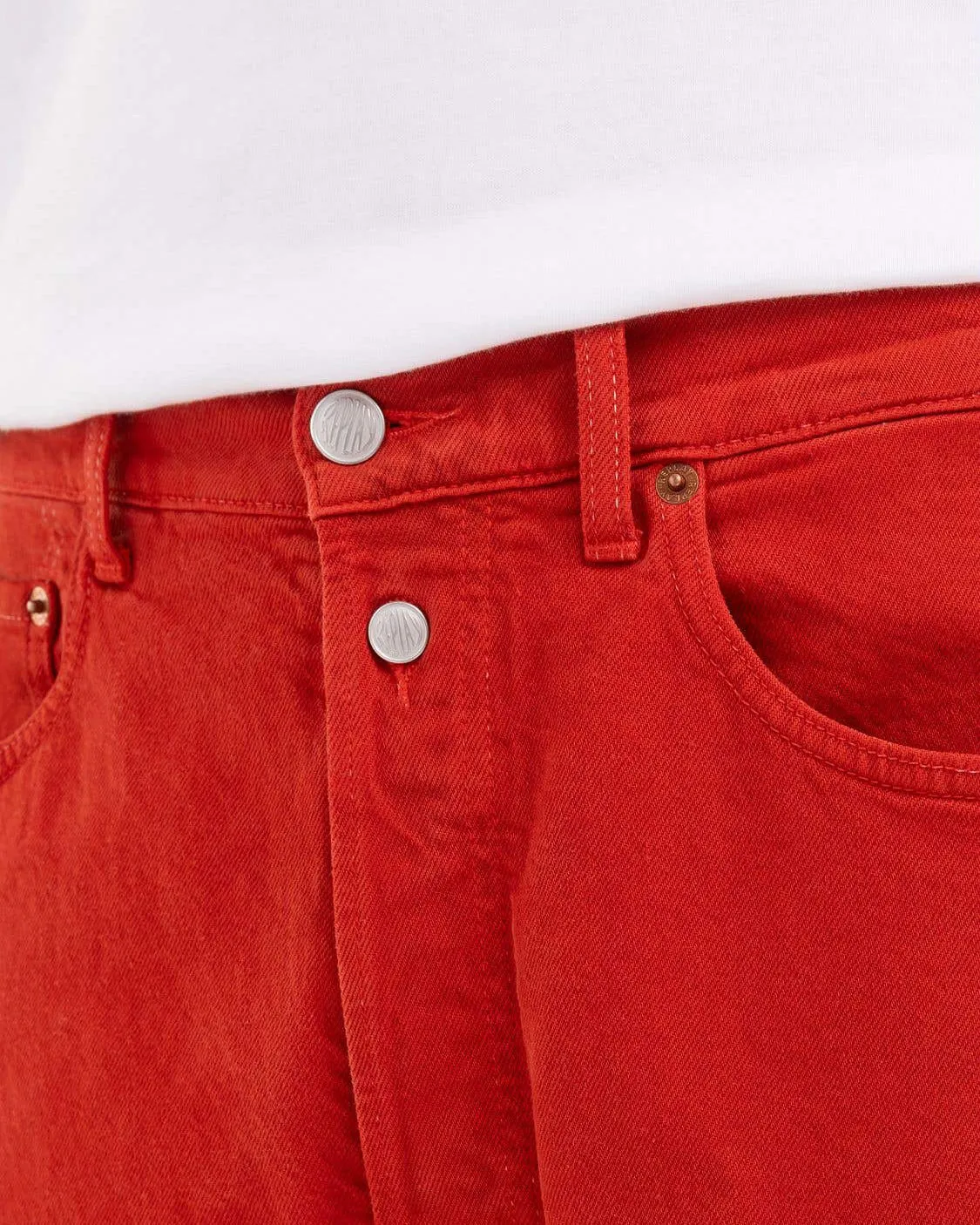 Replay M9Z1 Straight Fit Mens Jeans - Bright Red