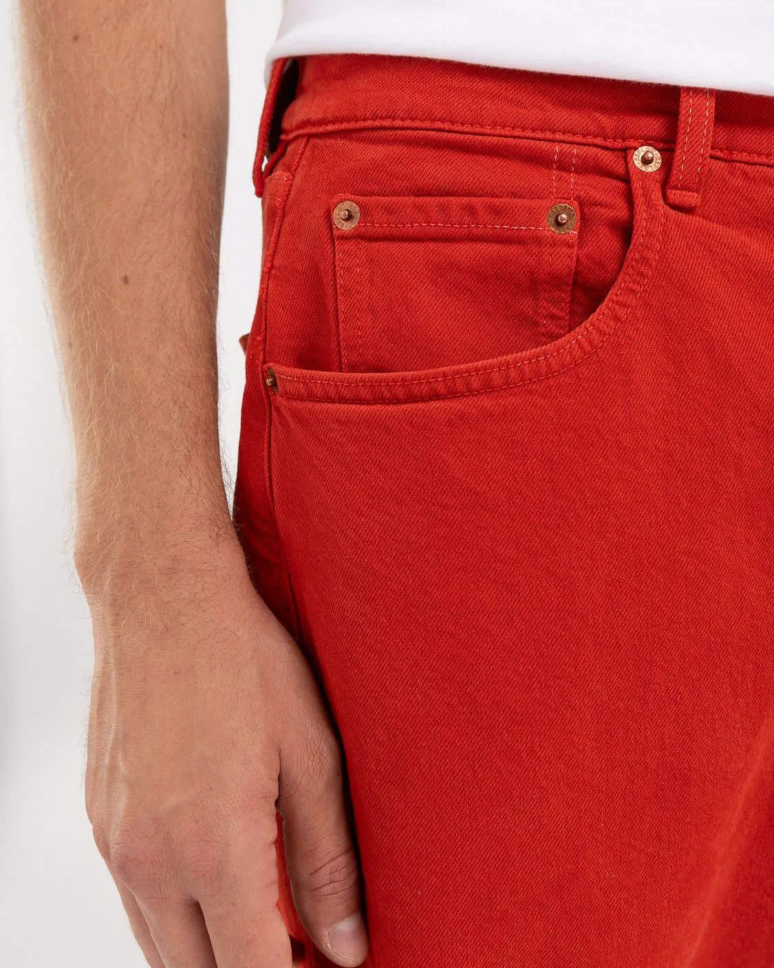 Replay M9Z1 Straight Fit Mens Jeans - Bright Red