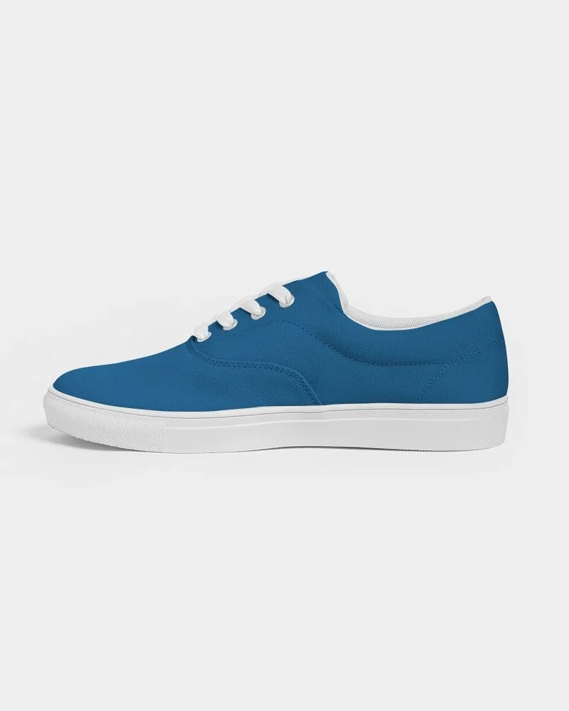 Shaded Blue Canvas Sneakers | Men's | C100M50Y0K30