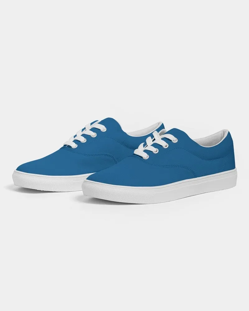 Shaded Blue Canvas Sneakers | Men's | C100M50Y0K30