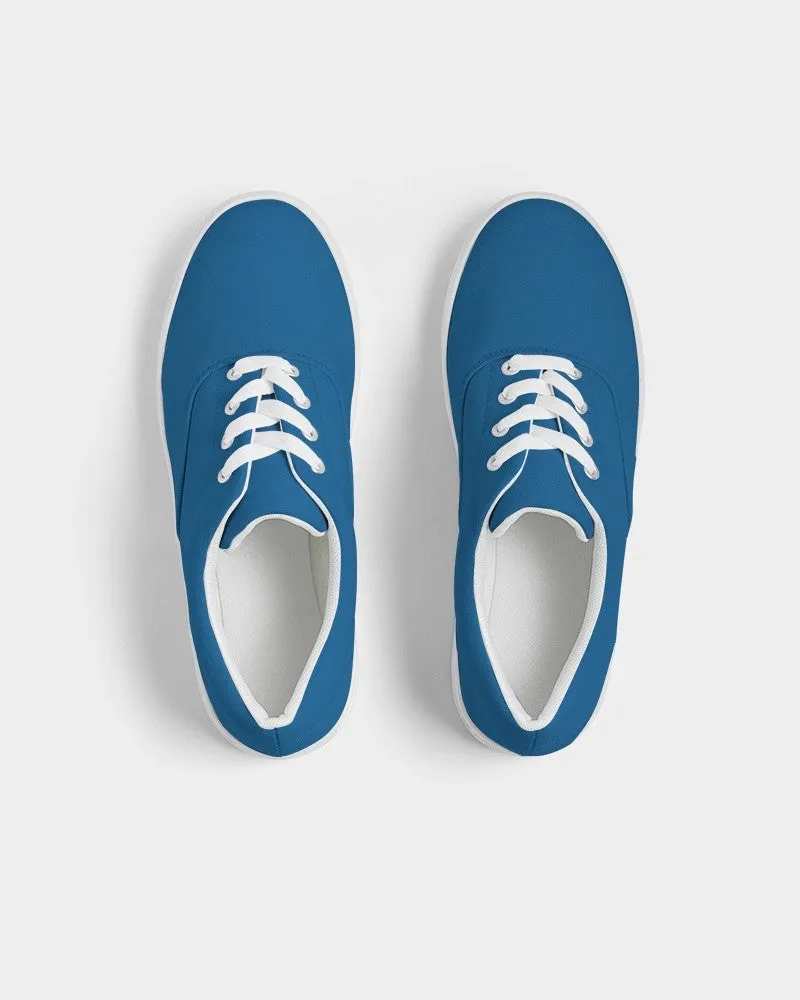 Shaded Blue Canvas Sneakers | Men's | C100M50Y0K30