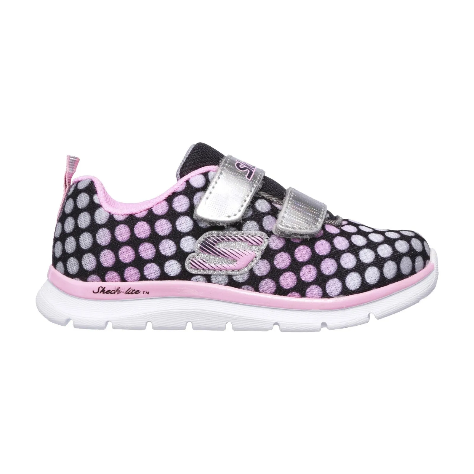 Skech-Lite Lil' Dots Touch Fastening Trainer