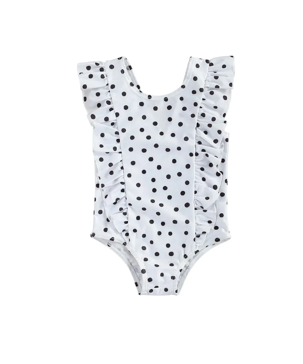 Summer Swimsuit for Little Girls - Polka Dots