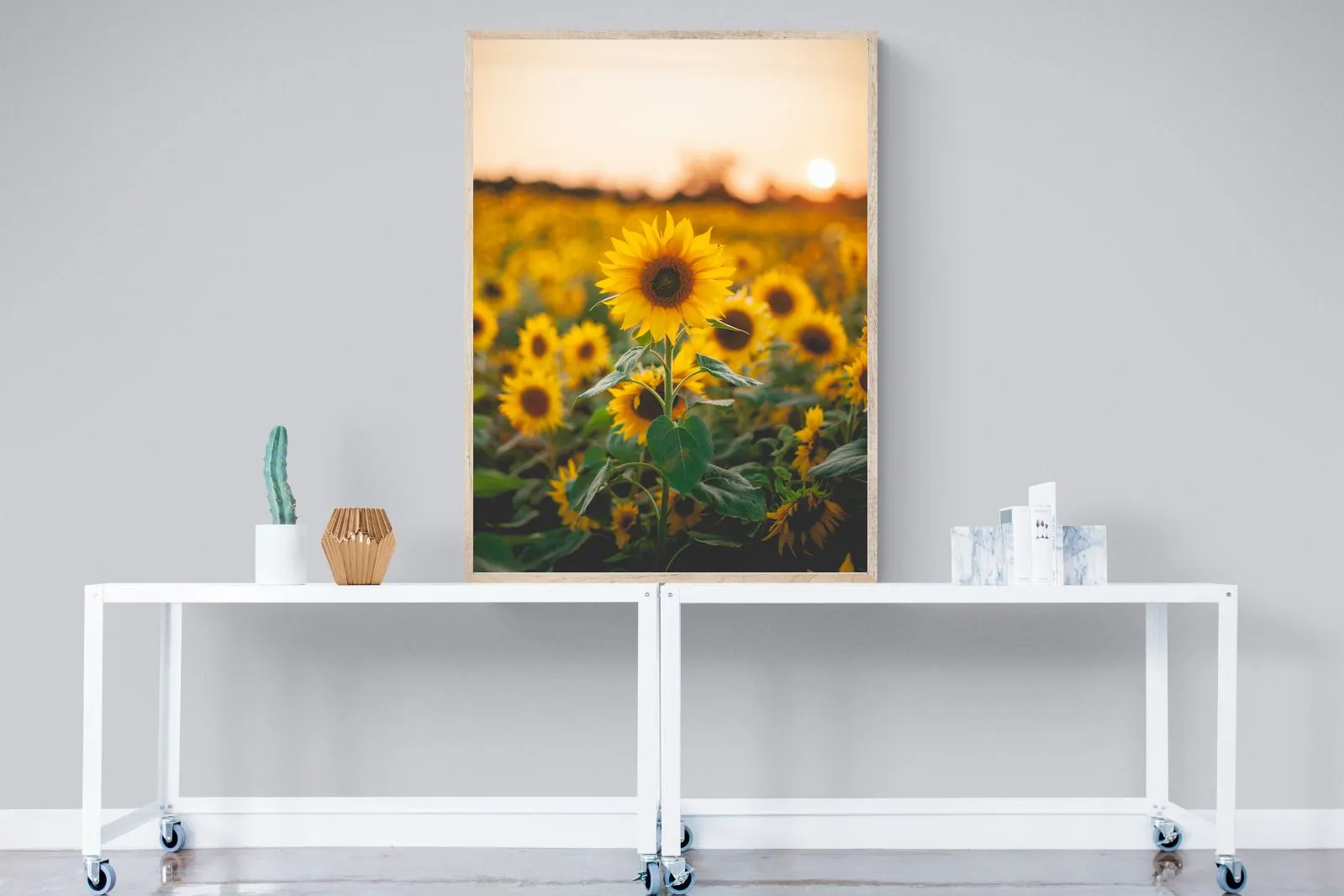 Sunflowers at Sunset