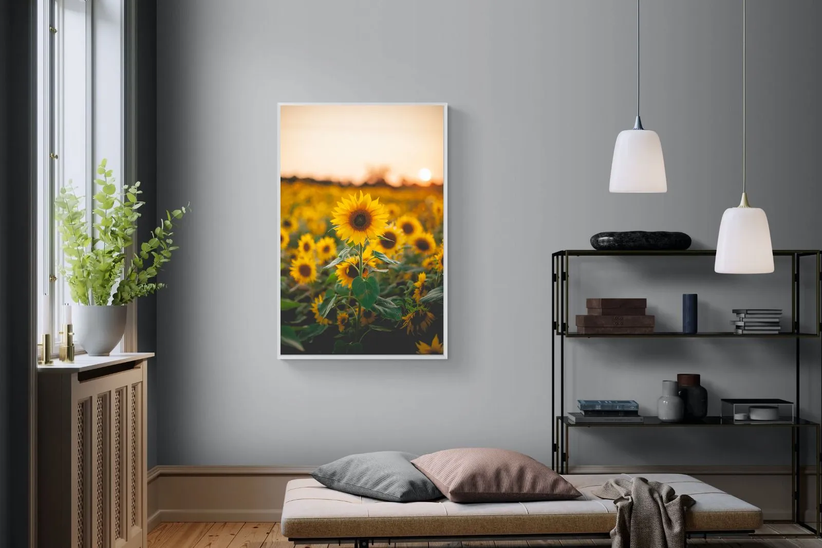 Sunflowers at Sunset