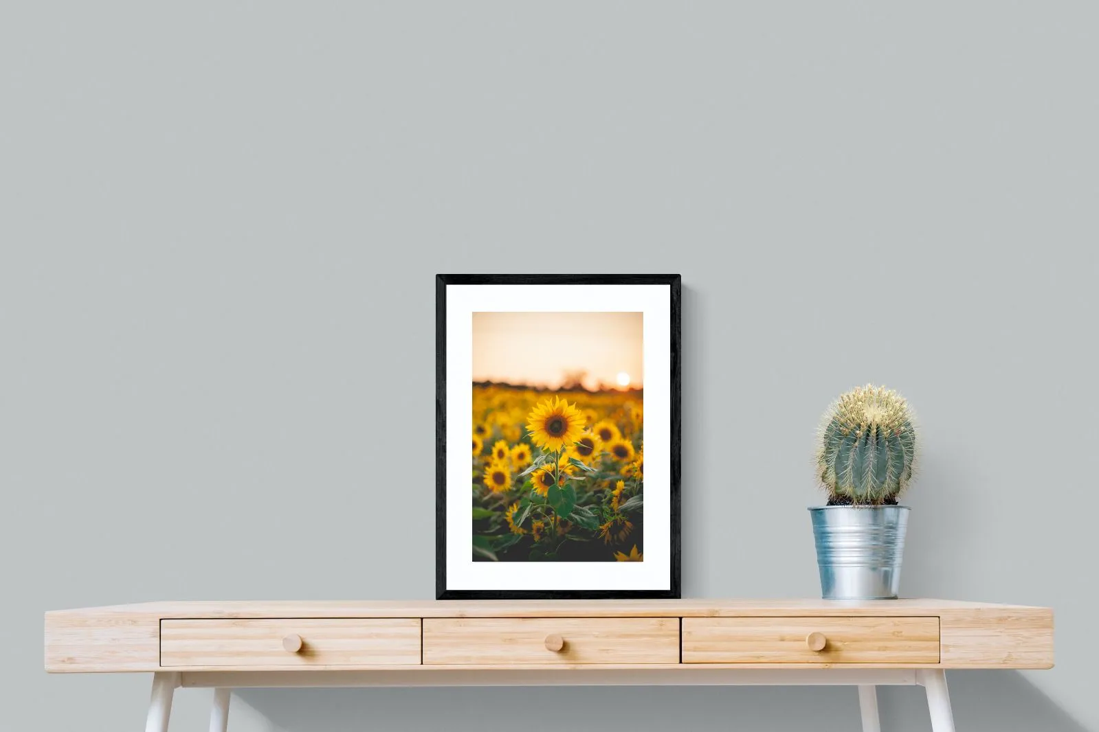 Sunflowers at Sunset