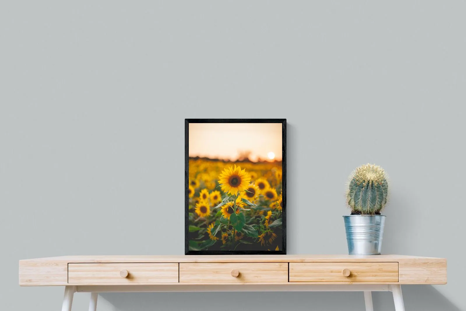 Sunflowers at Sunset
