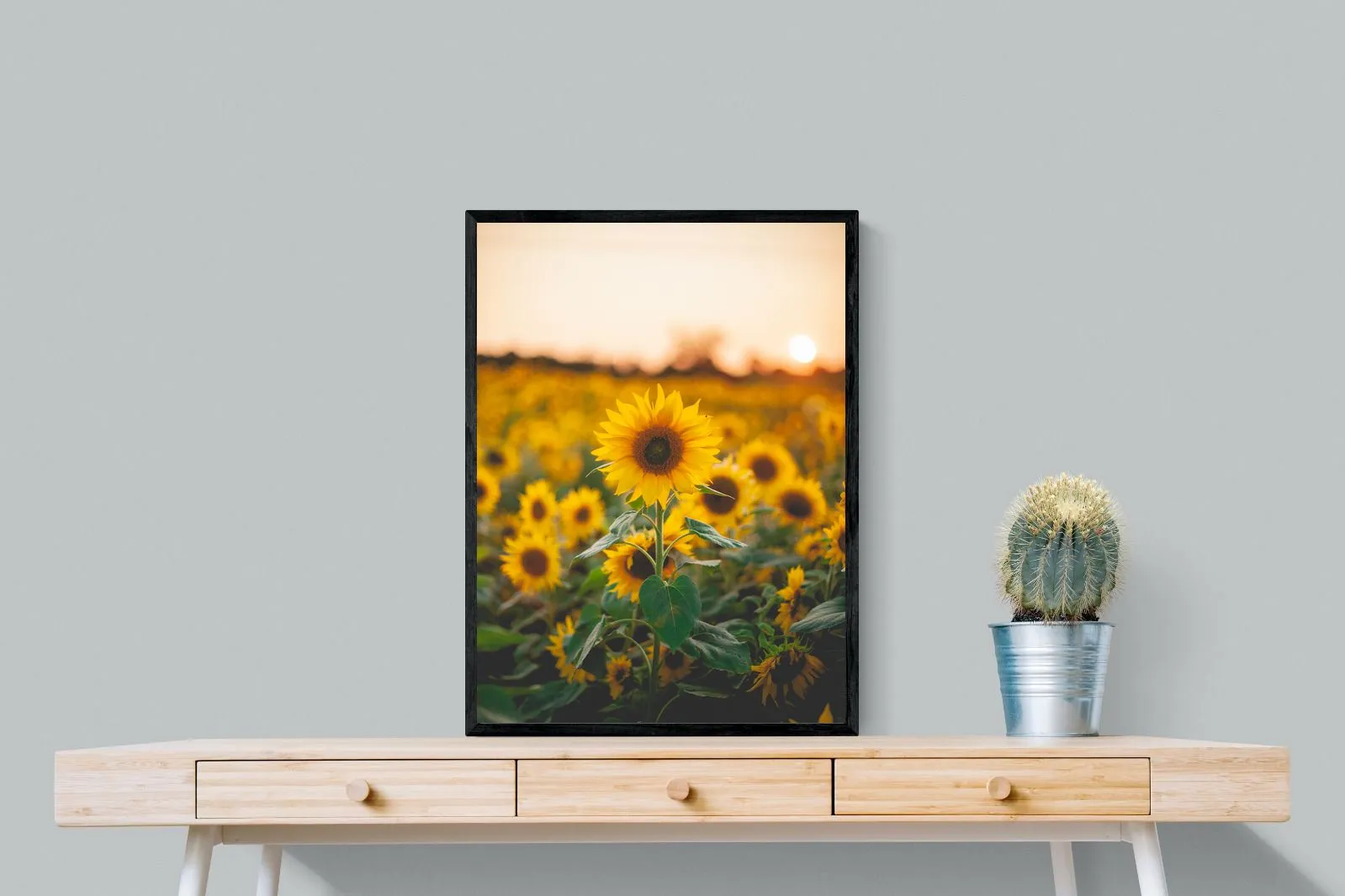 Sunflowers at Sunset