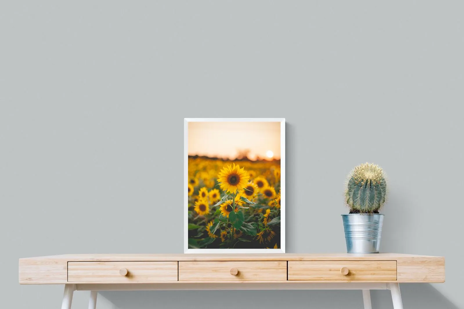 Sunflowers at Sunset
