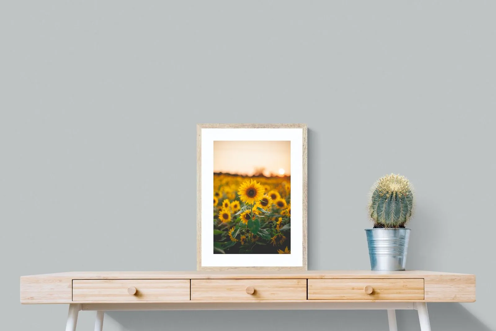 Sunflowers at Sunset