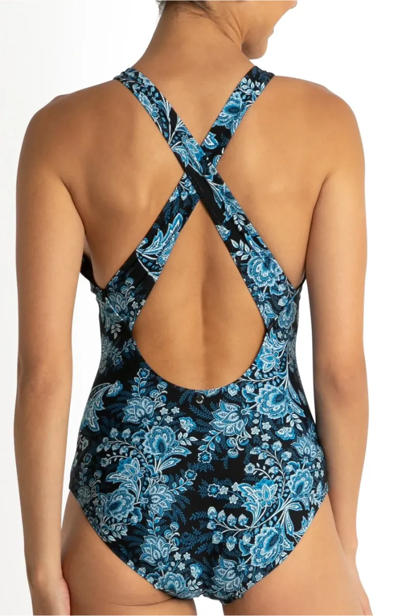 Sunseeker Alaska Cross Back Mastectomy One Piece Black