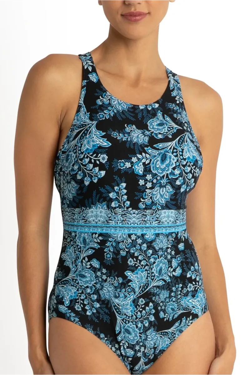 Sunseeker Alaska Cross Back Mastectomy One Piece Black