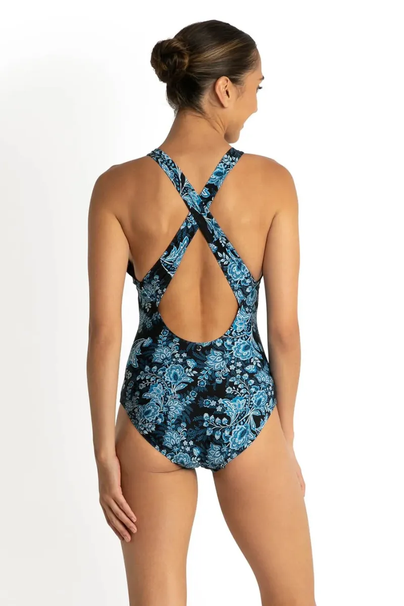 Sunseeker Alaska Cross Back Mastectomy One Piece Black
