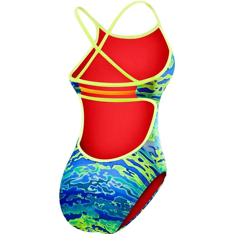 TYR - Serenity Trinityfit Ladies Swimsuit - Blue/Green