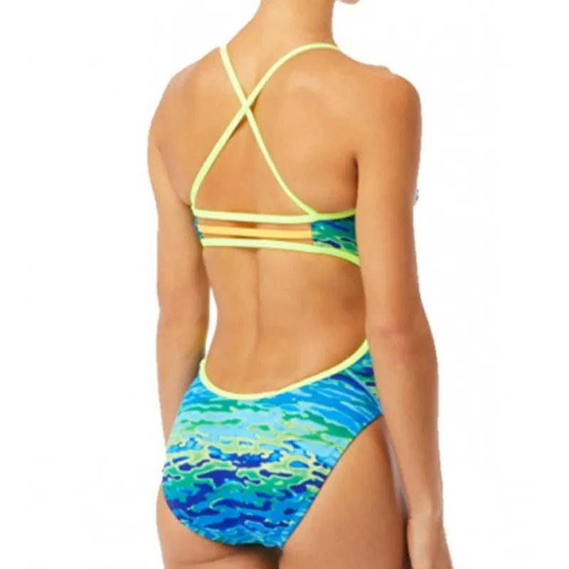 TYR - Serenity Trinityfit Ladies Swimsuit - Blue/Green