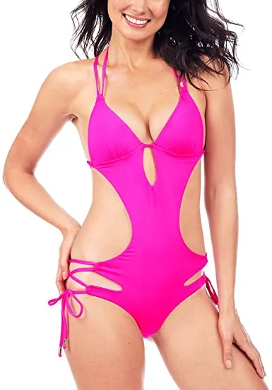 Upopby Bold Cut-Out Backless One Piece Swimsuit