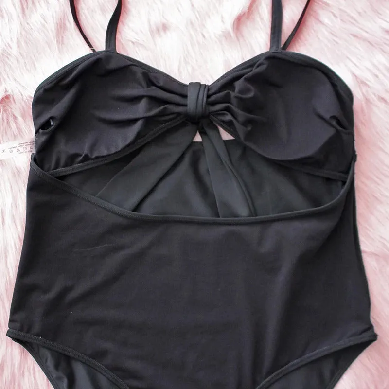 Upopby Multi-type Women's Plus Size Swimsuit Black