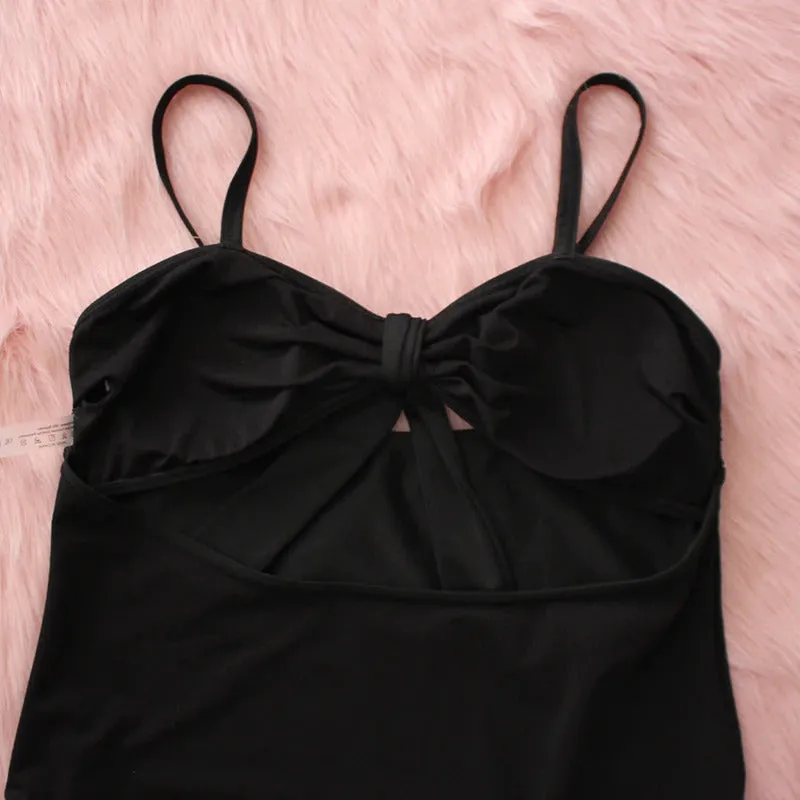 Upopby Multi-type Women's Plus Size Swimsuit Black