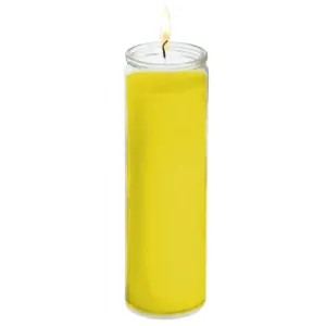 Vel Mex Solid Yellow Candle tall