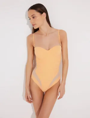 Vivia Orange/Nude Swimsuit