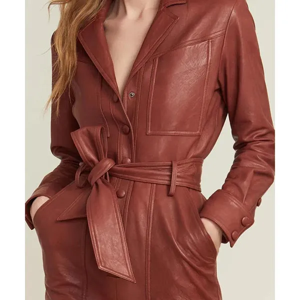 Women's One Piece Leather Romper
