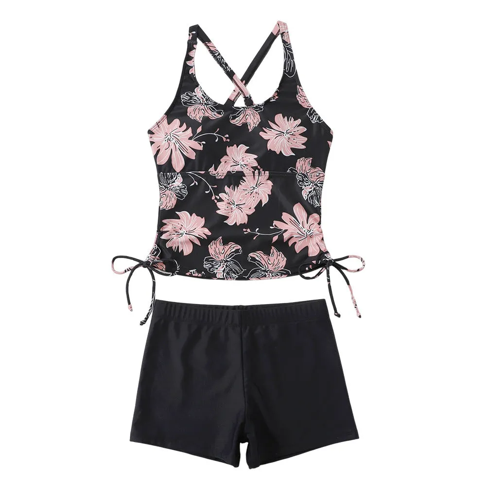 Womens Tankini Bathing Suits Swimwear With High Waist Bottom